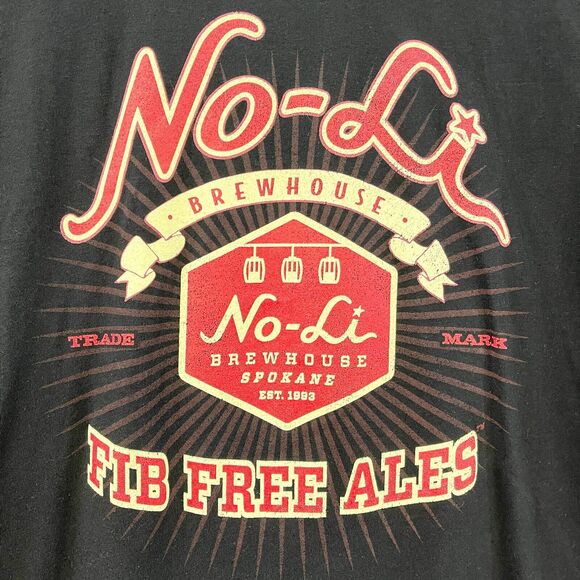 No-Li Brewhouse T-Shirt Womens XLarge Spokane Washington Craft Beer Fib Free Ale - Picture 2 of 7